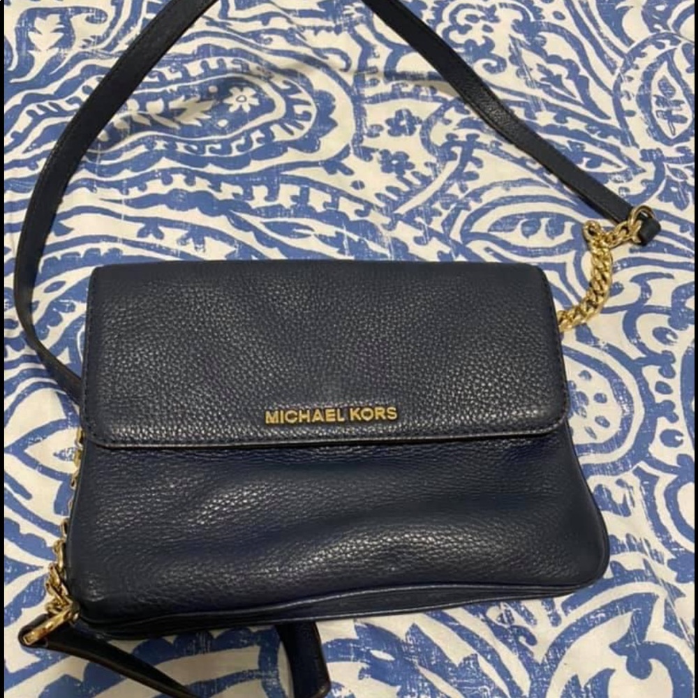 Navy blue MK crossbody